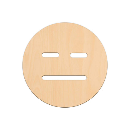 Expressionless Face Emoji - 25cm x 25cm wooden shapes