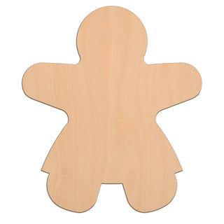 Gingerbread Girl (Style A) wooden shapes