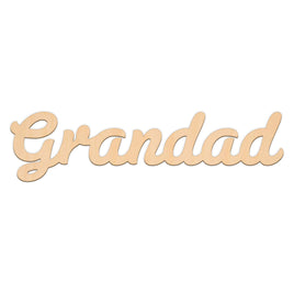 Grandad Word wooden shapes