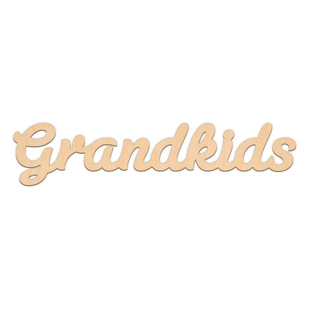 Grandkids Word wooden shapes