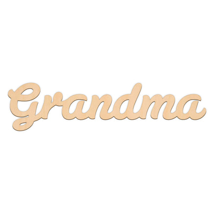 Grandma Word wooden shapes