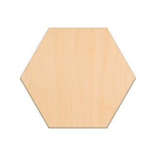 Hexagons wooden shapes