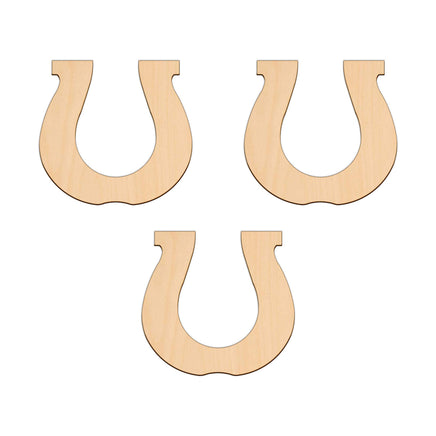Horseshoe - 10.3cm x 10.9cm wooden shapes
