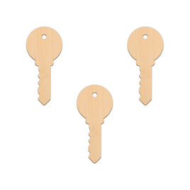 Key (Style A) - 4.6cm x 10cm wooden shapes