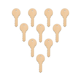 Key (Style A) - 2.7cm x 6cm wooden shapes