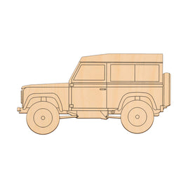 Land Rover 90 - 20cm x 10.5cm wooden shapes