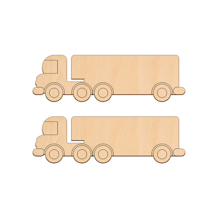 Lorry - 19.7cm x 6cm wooden shapes