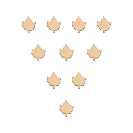 Maple Leaf - 3.2cm x 3.7cm wooden shapes