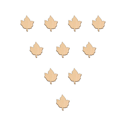 Maple Leaf - 3.2cm x 3.7cm wooden shapes