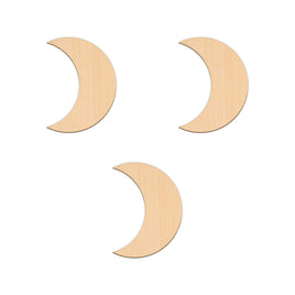 Moon (Waxing Crescent) - 7.3cm x 10cm wooden shapes