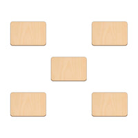 Rectangles wooden shapes