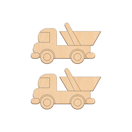 Skip Truck - 12cm x 7cm wooden shapes