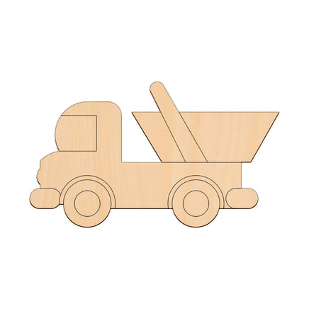Skip Truck - 24.1cm x 14cm wooden shapes