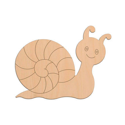 Snail (Style B) wooden shapes