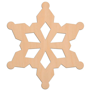 Snowflake (Style B) wooden shapes