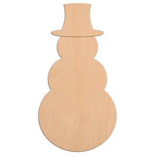 Snowman (Style B) wooden shapes