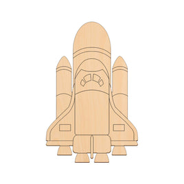 Space Shuttle - 22.8cm x 14.8cm wooden shapes