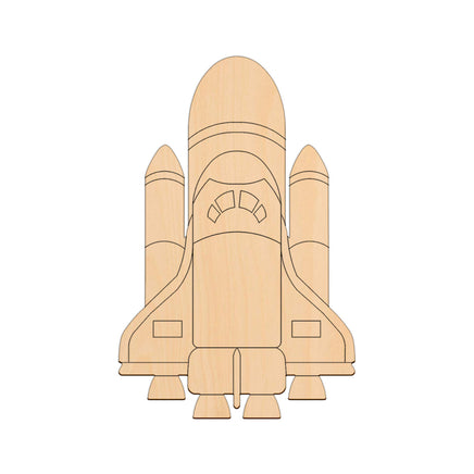 Space Shuttle - 22.8cm x 14.8cm wooden shapes