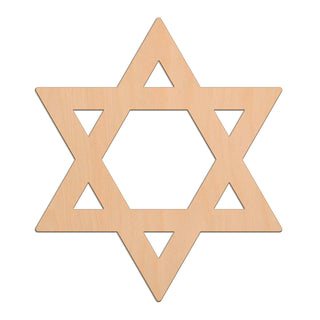 Star Of David wooden shapes
