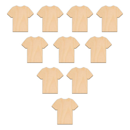 T-Shirt - 6cm x 6cm wooden shapes